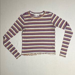 Outlaw XS cropped colorfull striped long sleeve shirt